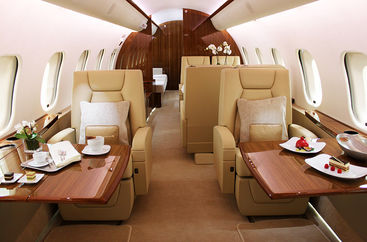 Global 5000 Cabin view and seats