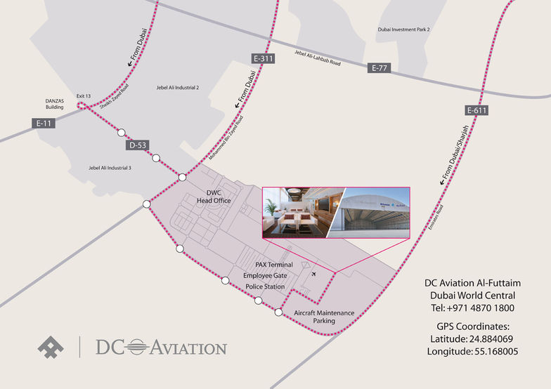 DC Aviation Al-Futtaim Map